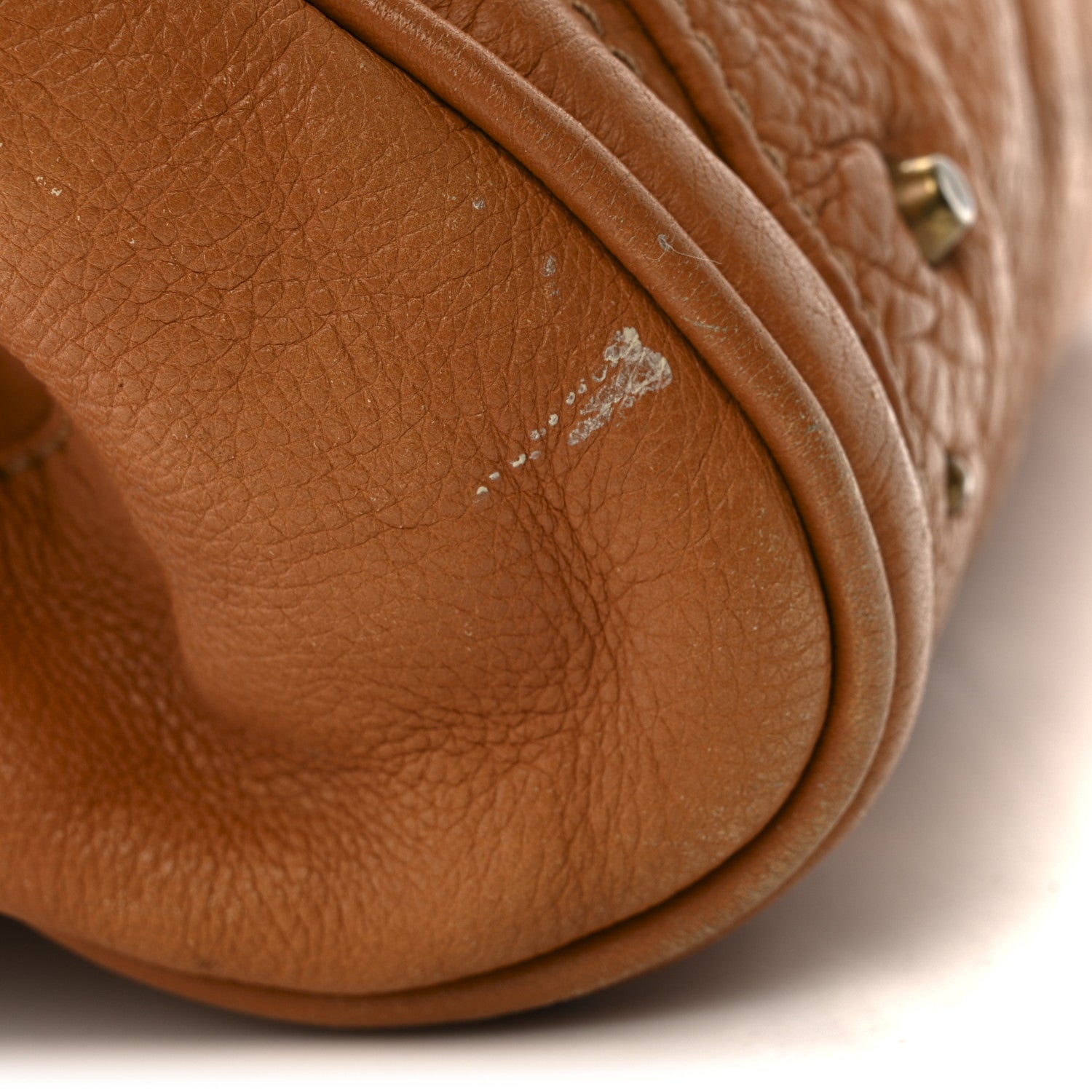 Calfskin Medium Paddington Satchel Tan