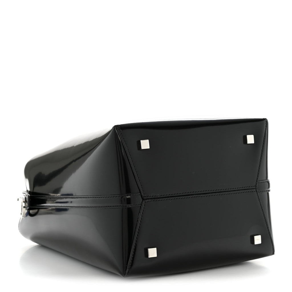 Patent Calfskin Le 37 Bucket Bag Black