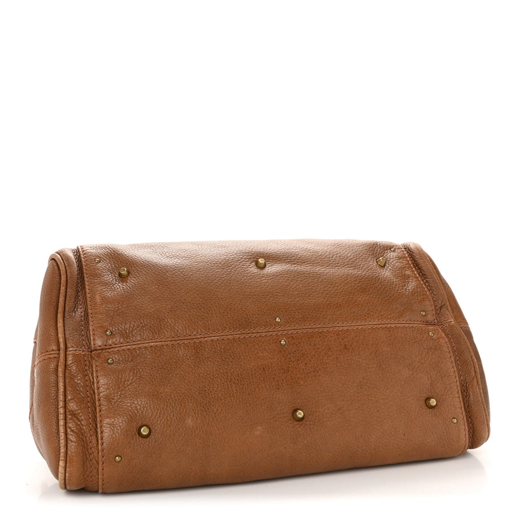 Calfskin Medium Paddington Satchel Tan