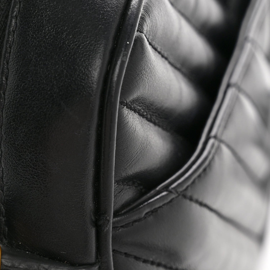 Calfskin Matelasse Monogram Lou Camera Bag Black