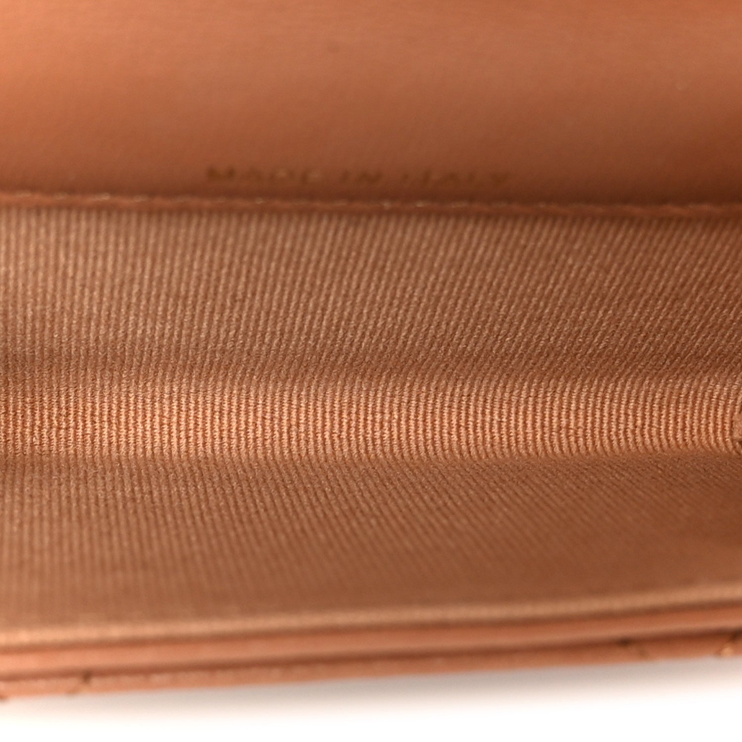 Lambskin Quilted Chanel 19 Flap  Holder Brown