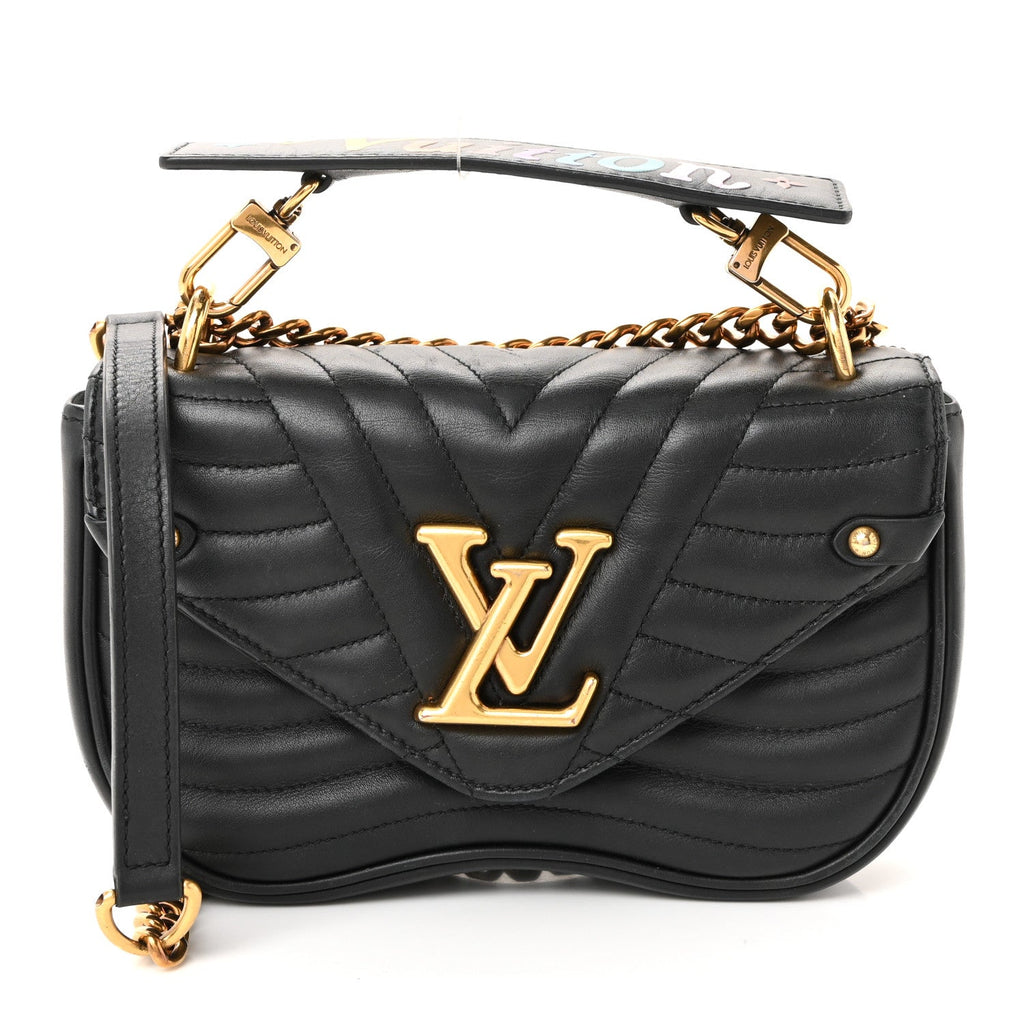 Calfskin New Wave Chain PM Black