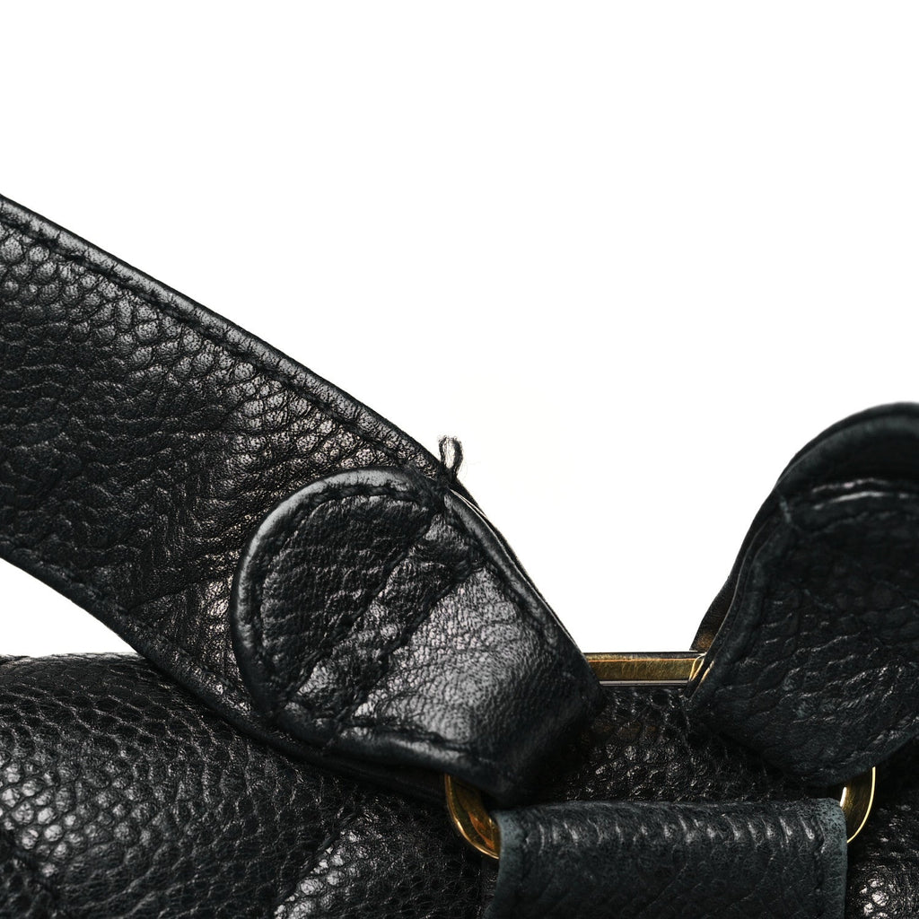 Caviar Quilted Backpack Black