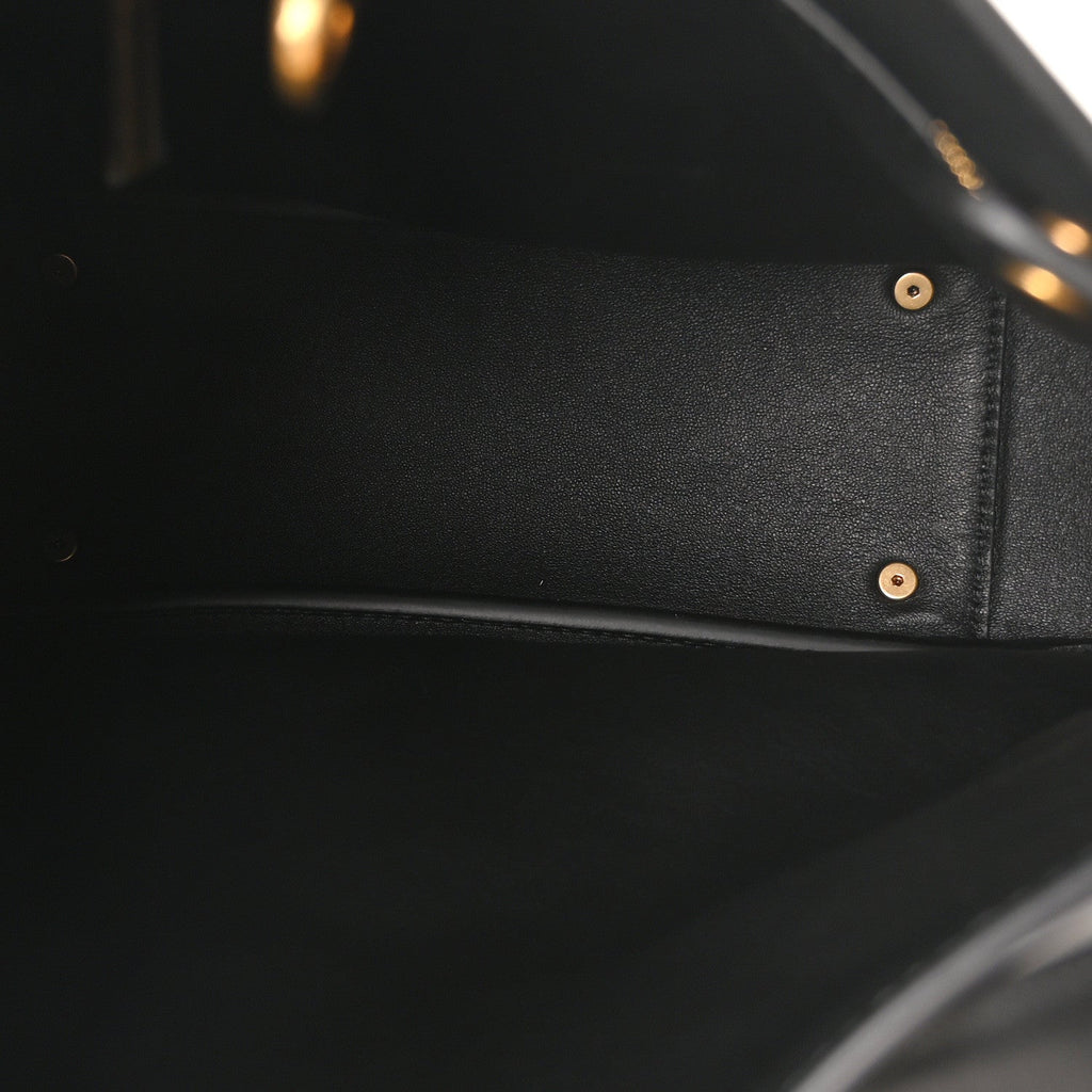 Smooth Calfskin Small Be Air Hobo Black
