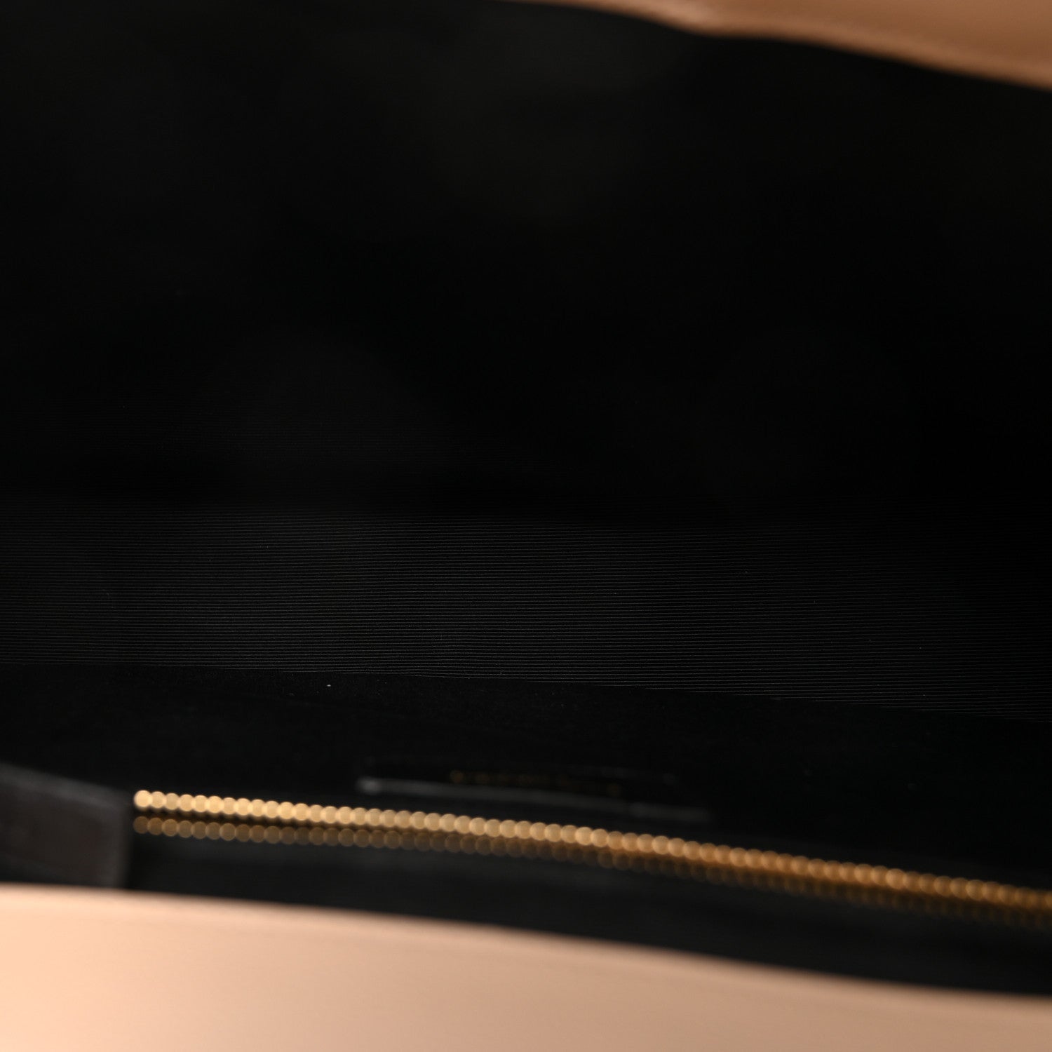 Grain De Poudre Matelasse Chevron Large Monogram Satchel Dark Beige