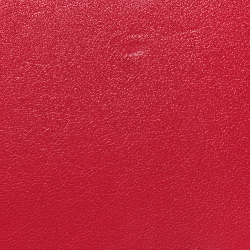 Sheepskin Chevron Quilted Vintage Mademoiselle Wallet On Chain WOC Dark Pink