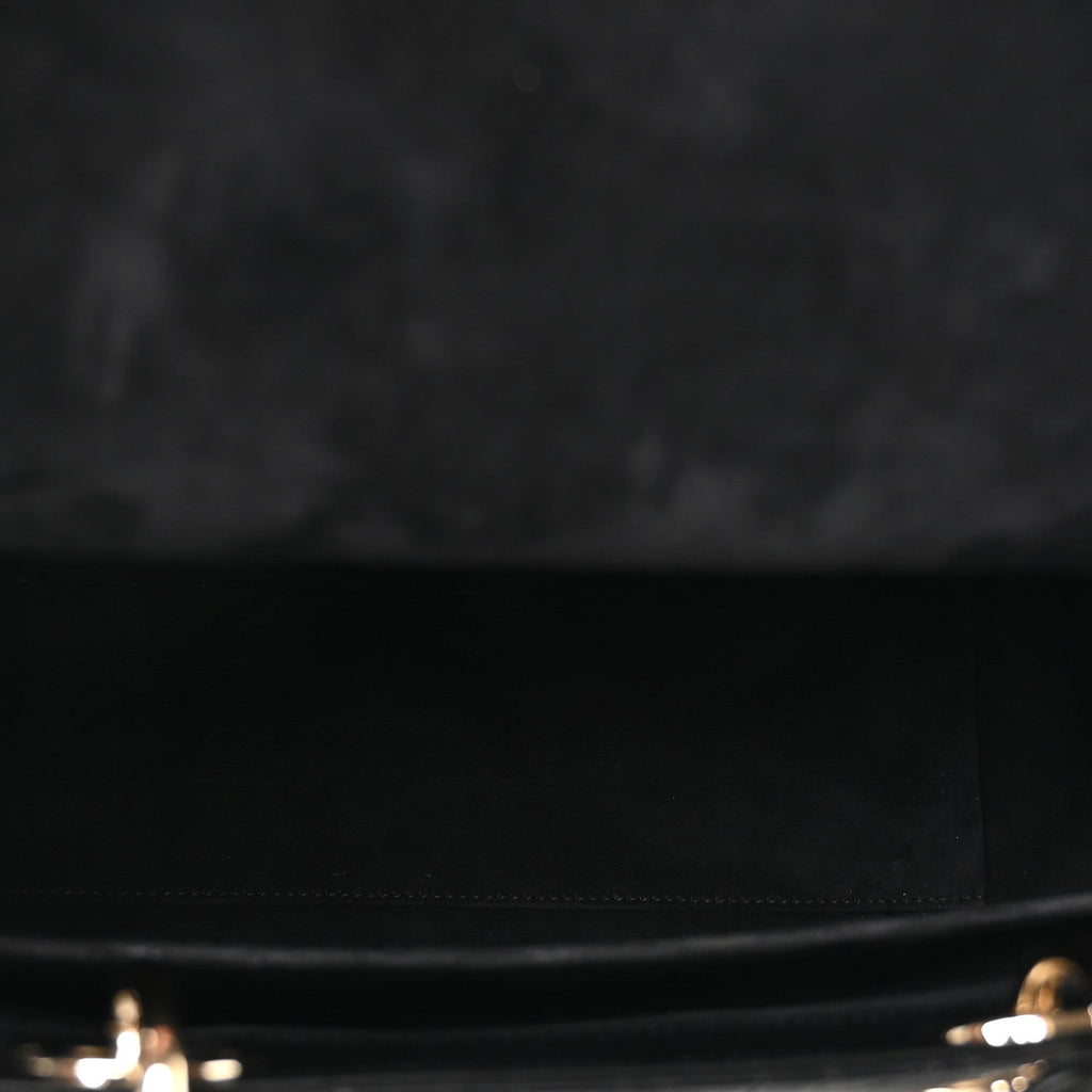 Lambskin Cannage Large Lady Dior Black