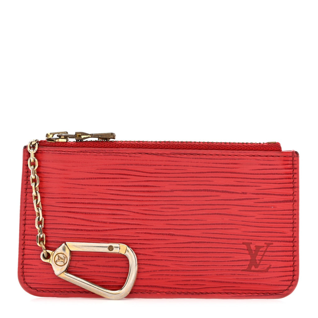 Epi Key Pouch Castillan Red