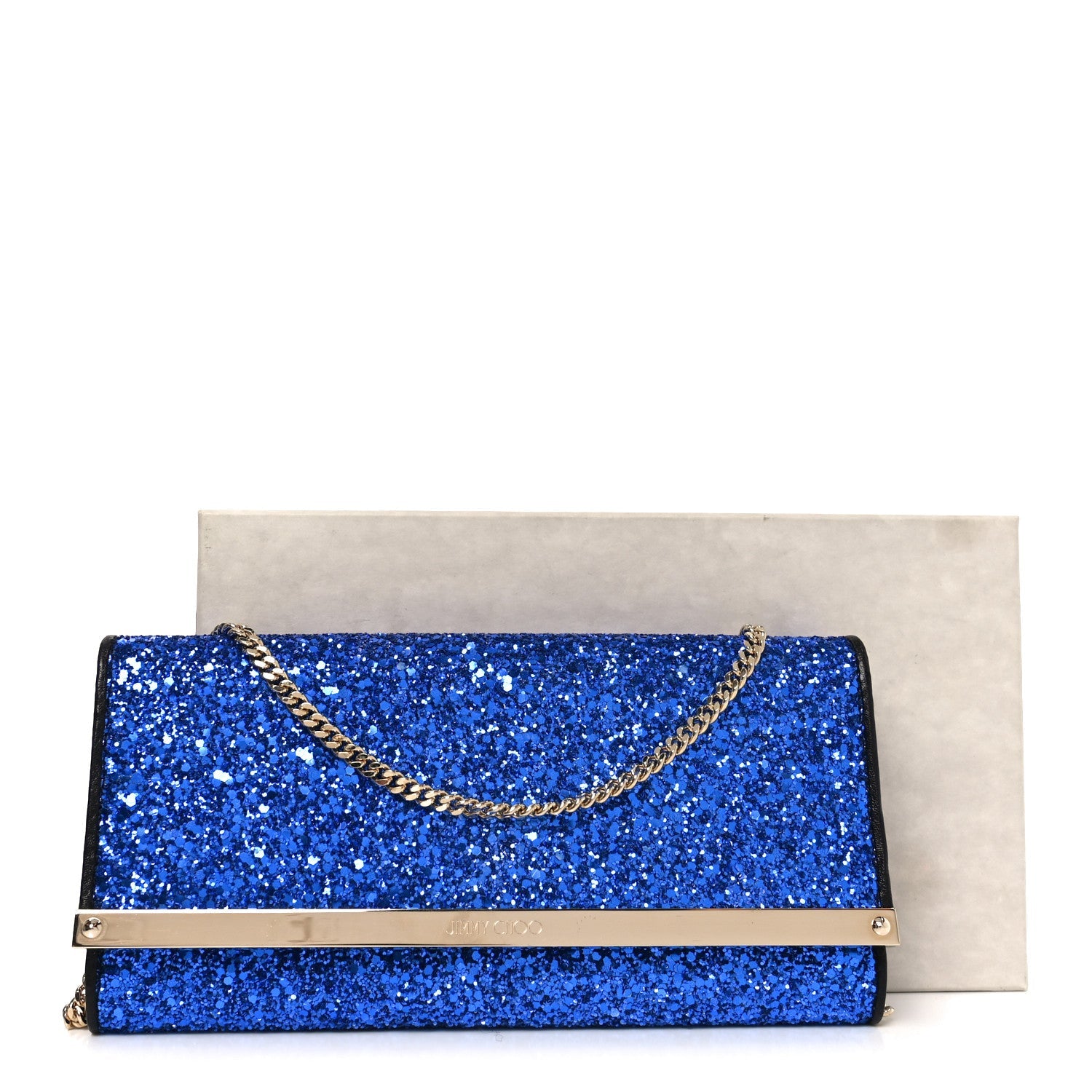 Glitter Milla Wallet on Chain Navy