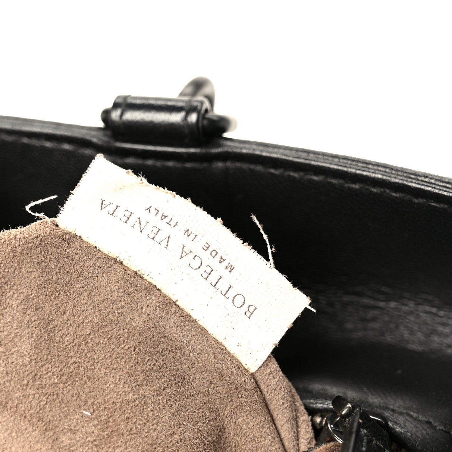 Nappa Intrecciato Large Roma Tote Black