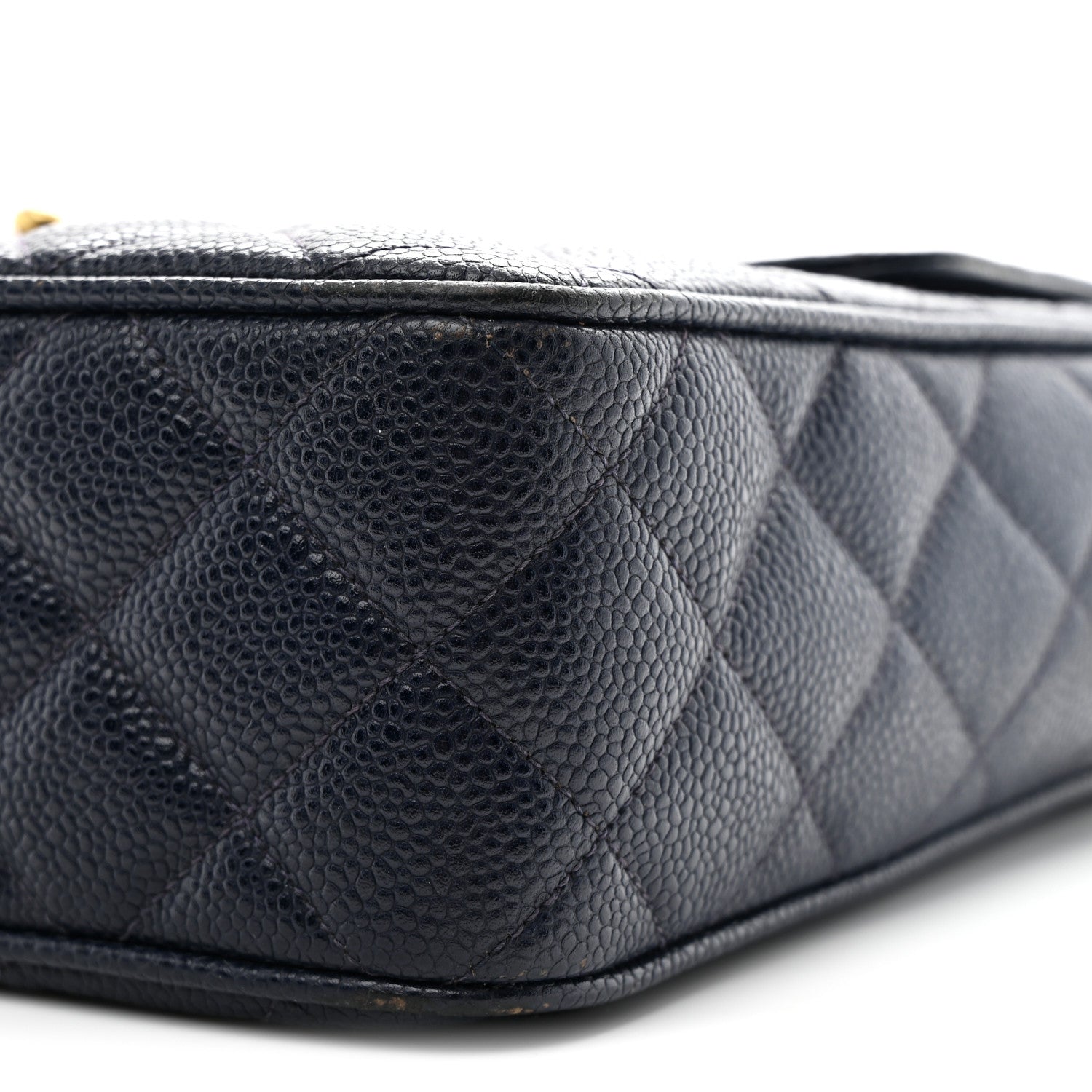 Caviar Quilted CC Shoulder Bag Navy