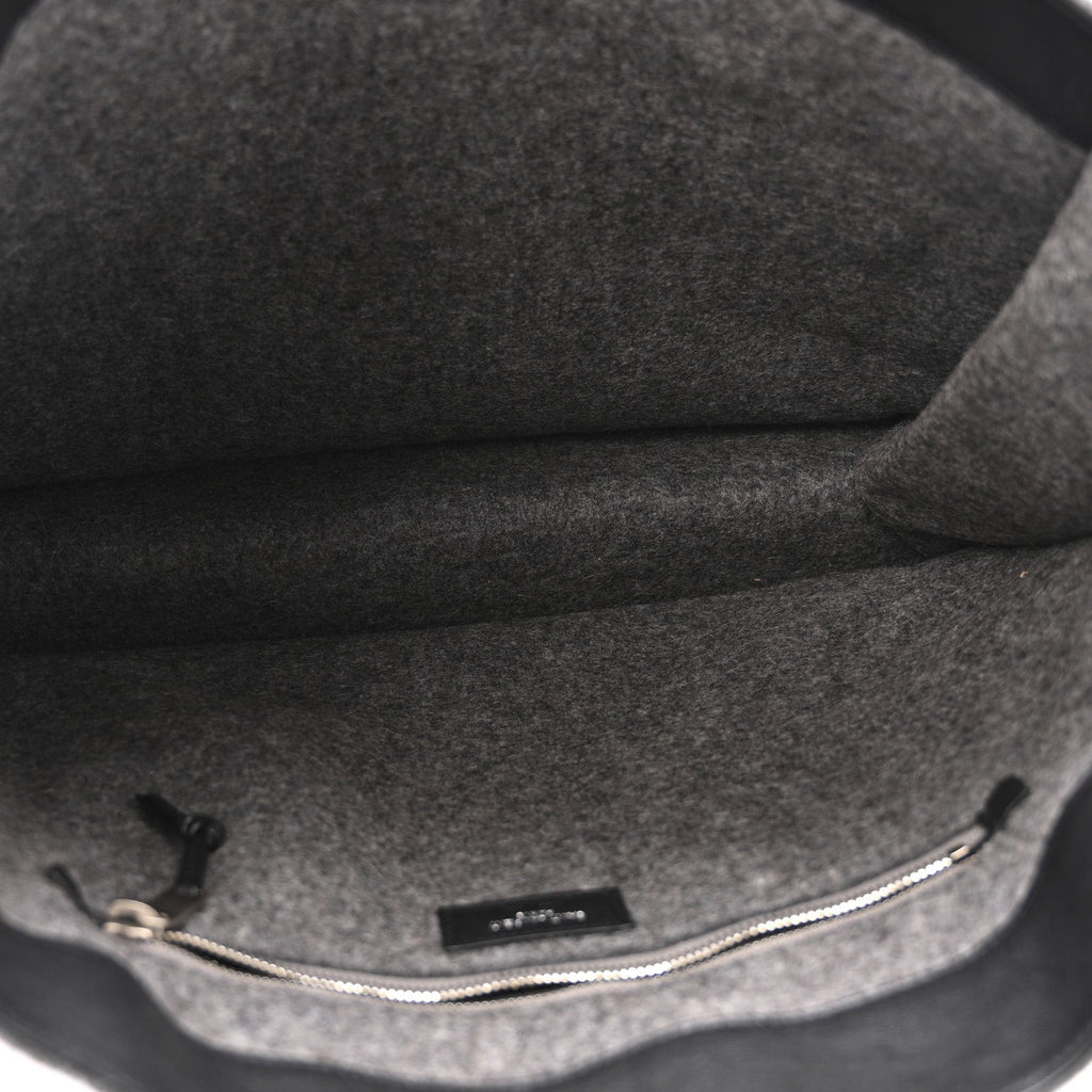 Wool Calfskin Rive Gauche Tote Grey