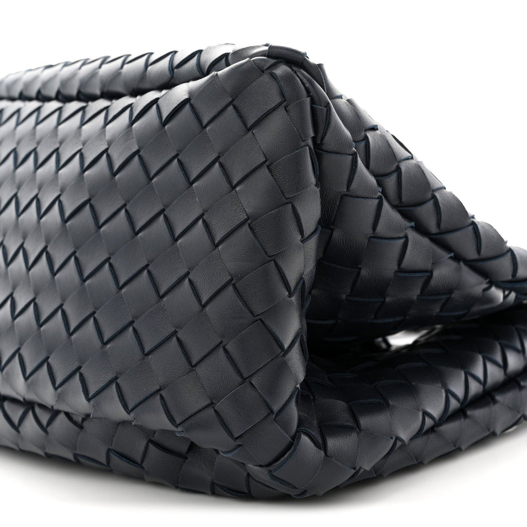 Nappa Intrecciato Medium Campana Shoulder Bag Midnight
