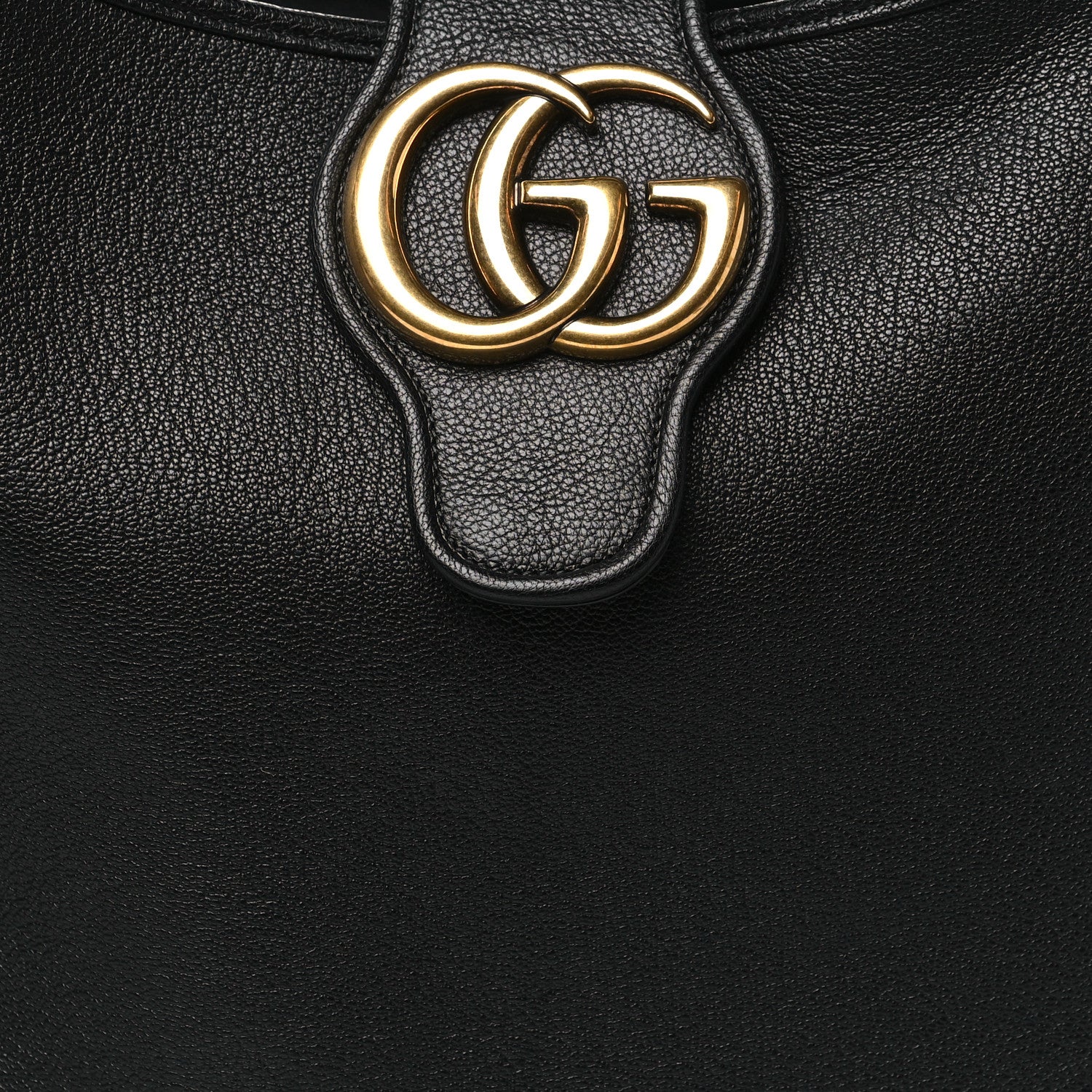 Goatskin Large Aphrodite Shoulder Bag Black