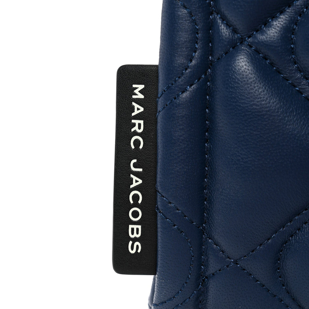 Lambskin Quilted Mini Grind Tote Bag Azure Blue
