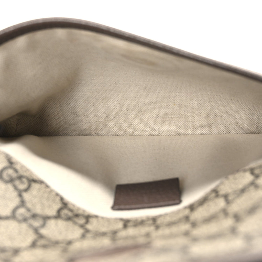 GG Supreme Monogram Neo Vintage Web Belt Bag Brown