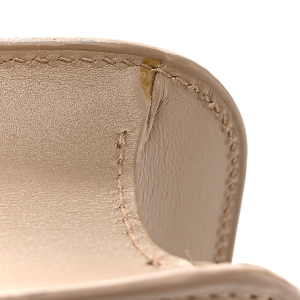 Smooth Calfskin Le Carre Satchel Dark Beige