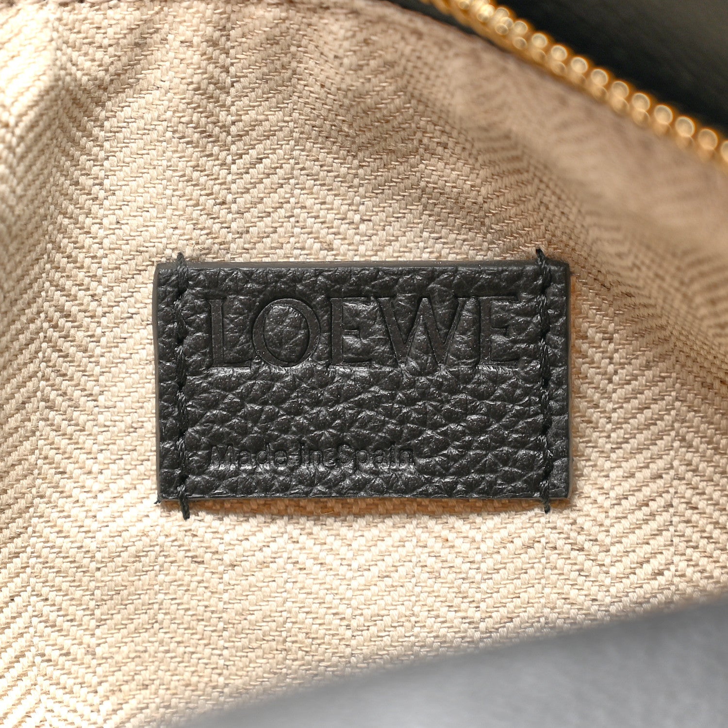 Calfskin Small Puzzle Edge Bag Black