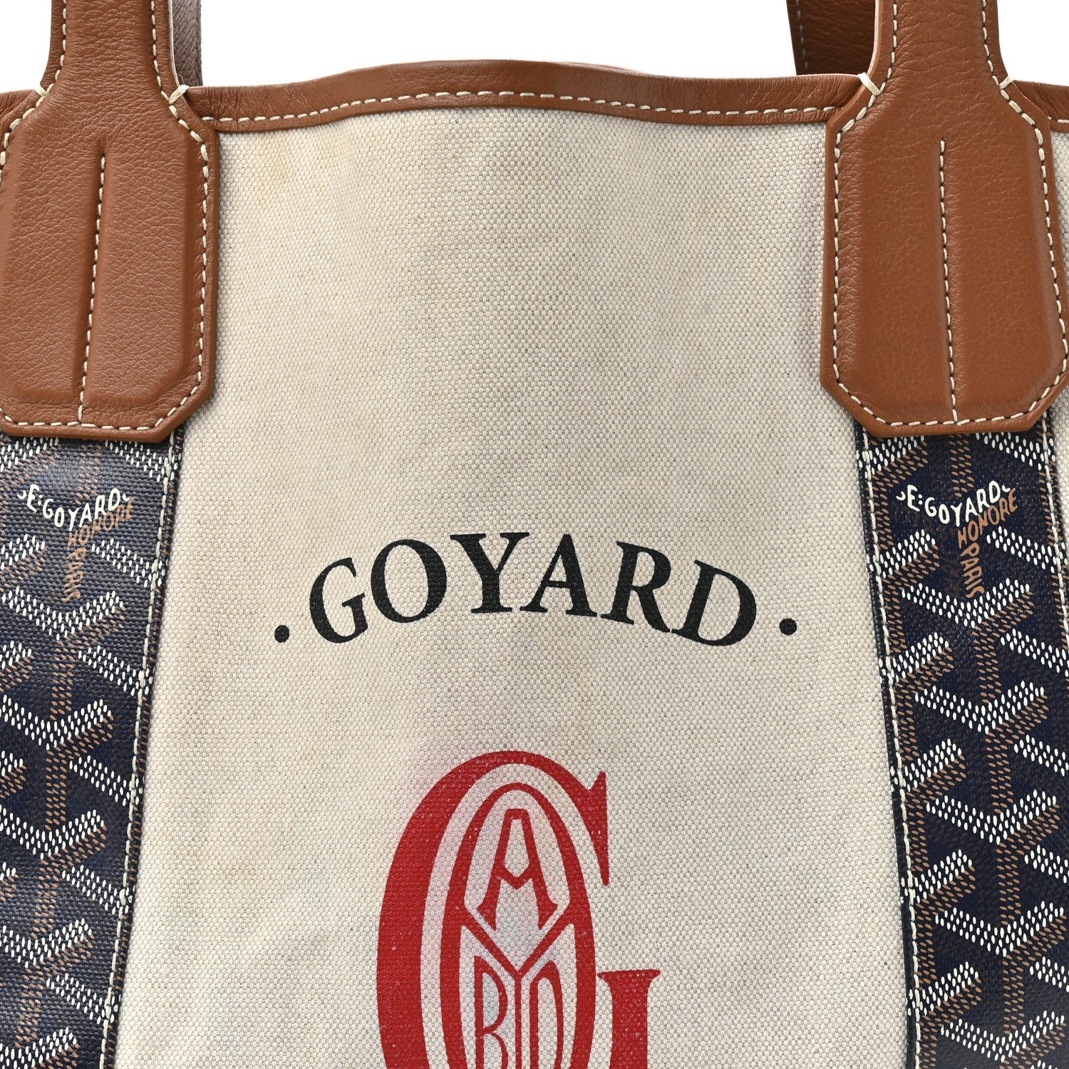 Goyardine Reversible Belharra Navy Gold