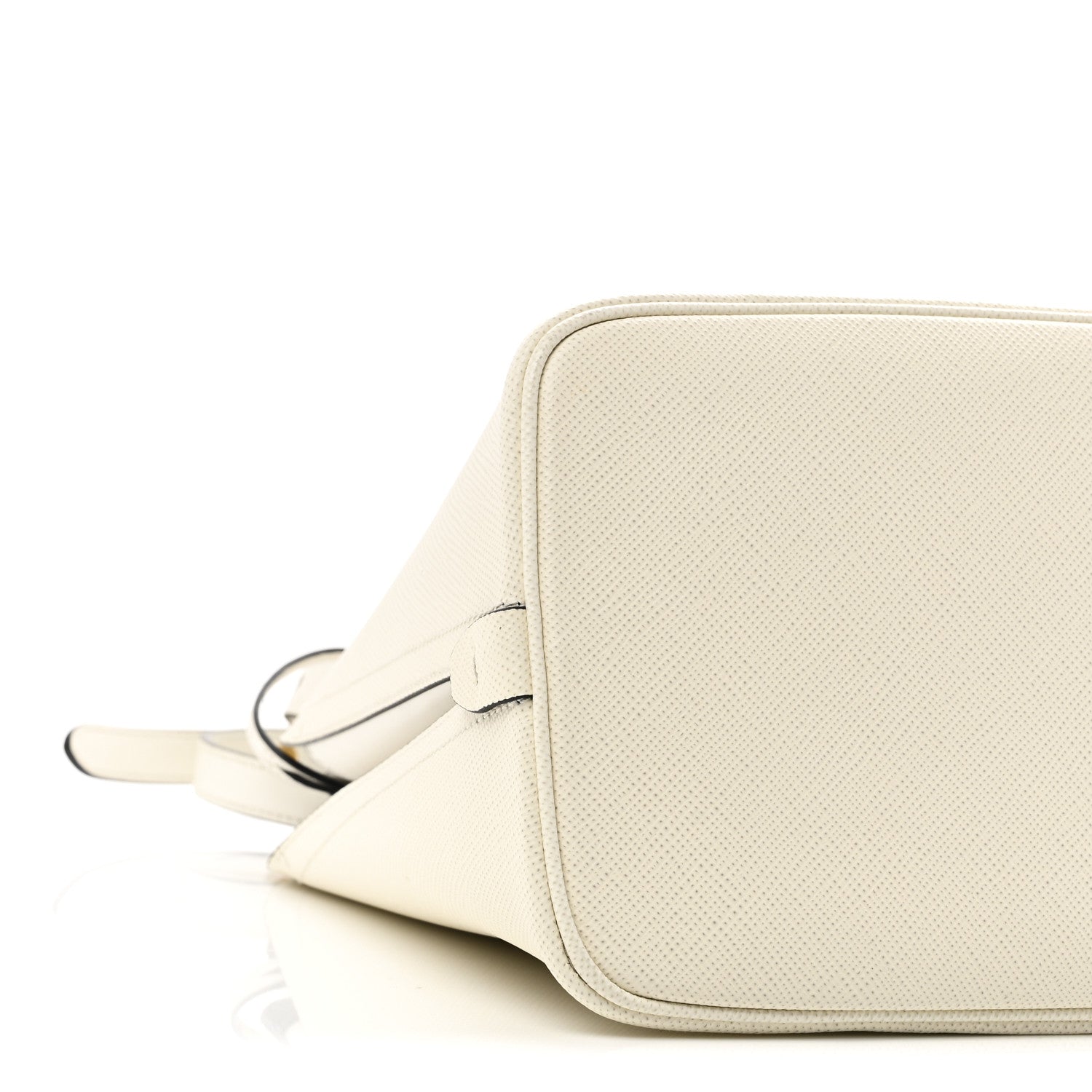 Saffiano Cuir Matinee Tote White Black