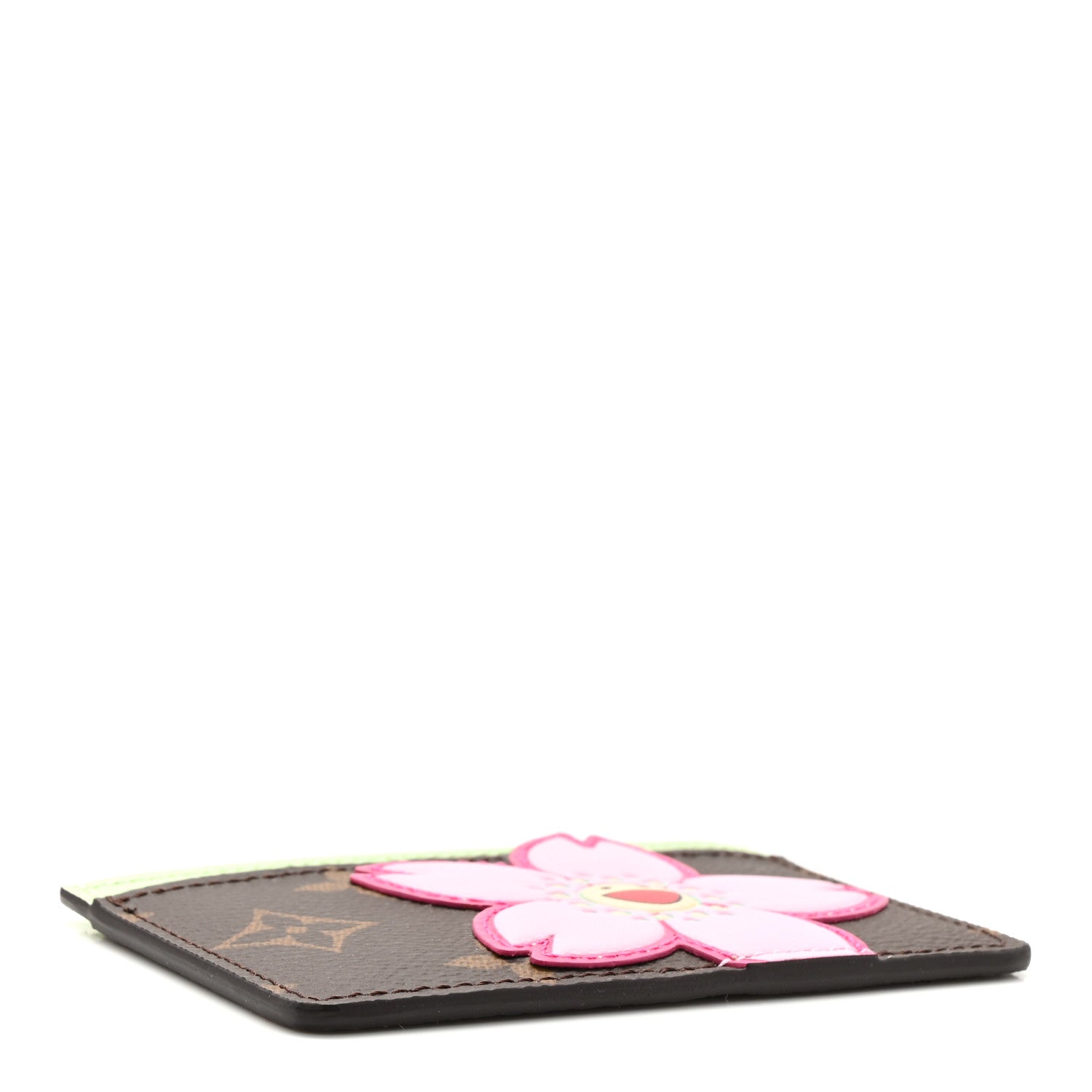 LV X TM Monogram Cherry Blossom  Holder Sakura Brown