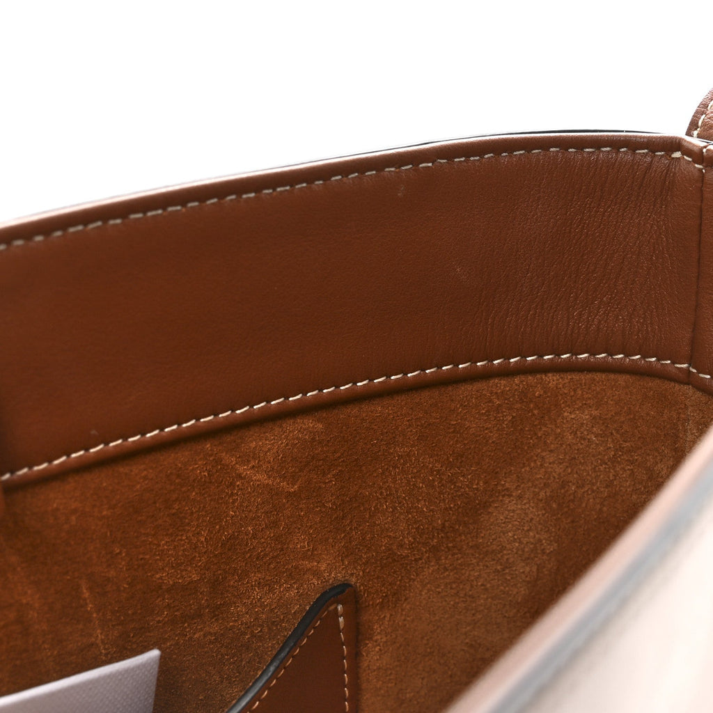 Smooth Calfskin Small Cuir Triomphe Bucket Bag Tan