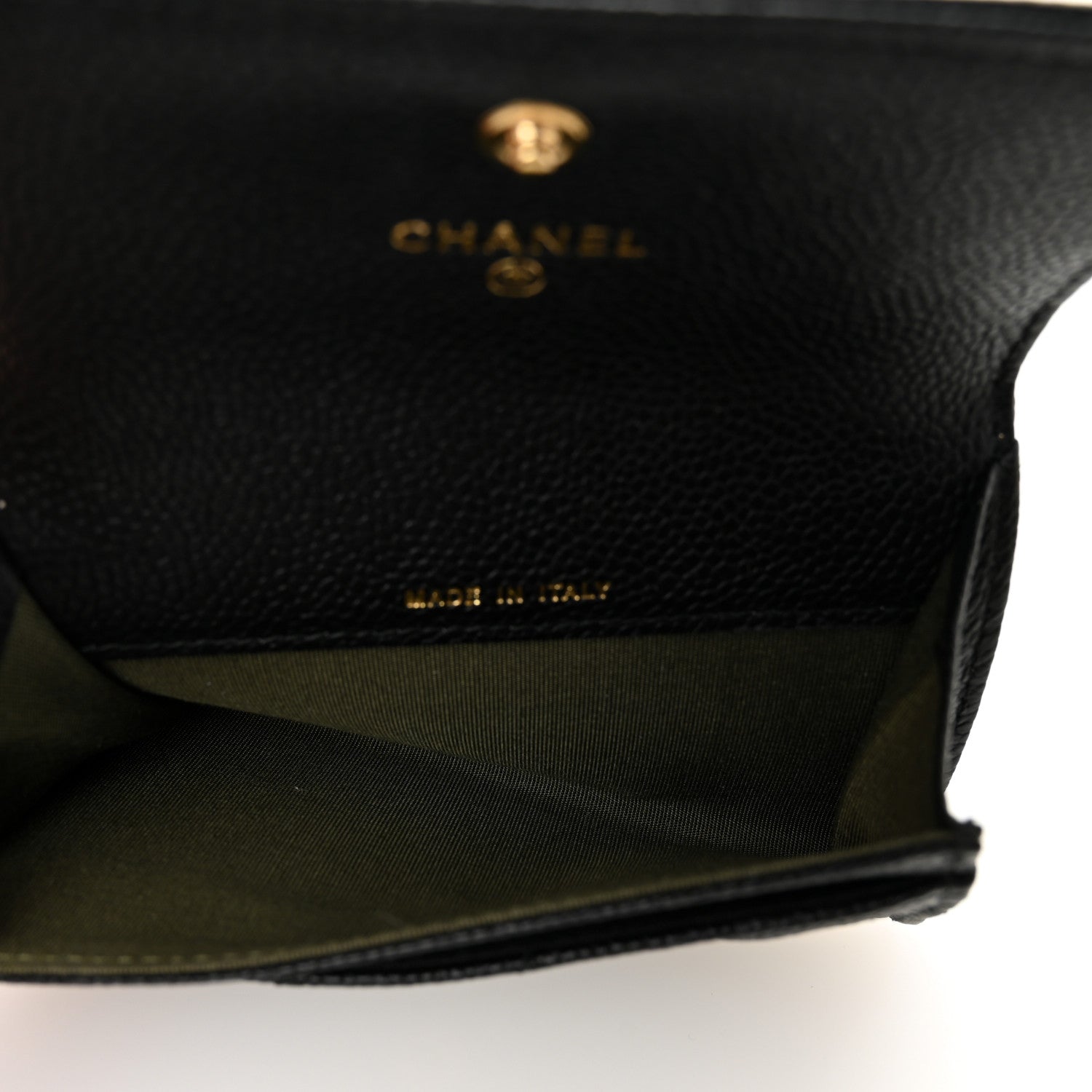 Caviar Quilted Boy Flap  Holder Black