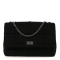 Wool Jumbo Chocolate Bar Mademoiselle Flap Black