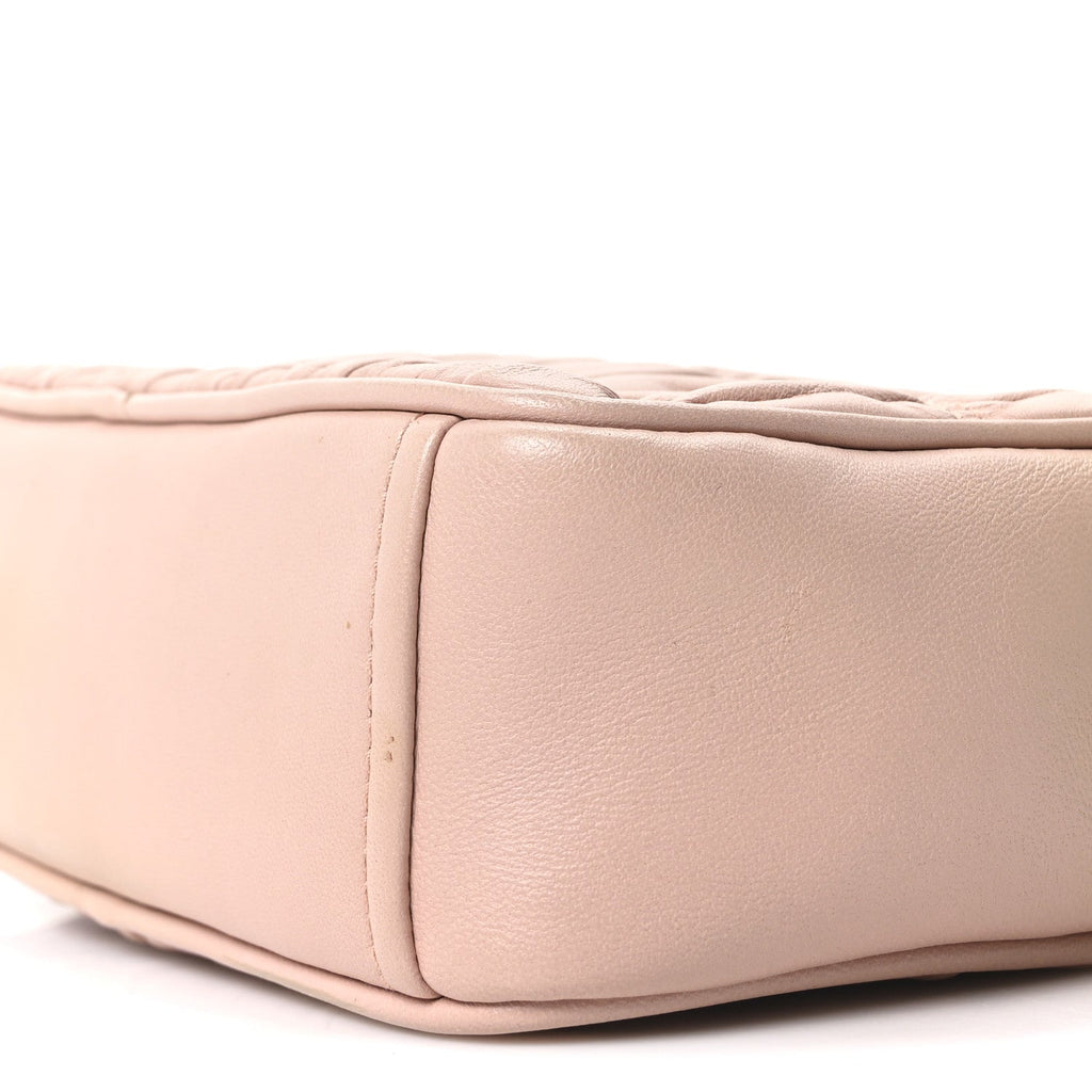 Nappa Gaufre Camera Bag Cipria