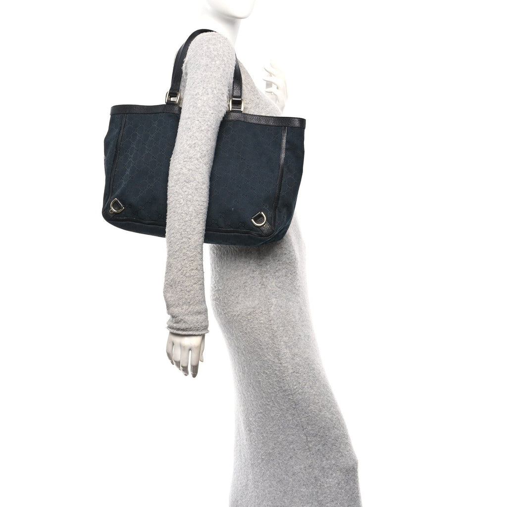Monogram Large Abbey Tote Black