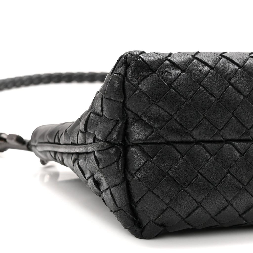 Nappa Intrecciato Mini Shoulder Bag Black