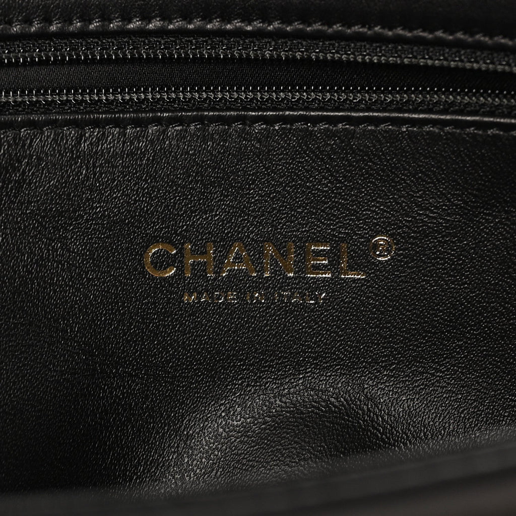 Calfskin Stitched Thin City Clutch Black