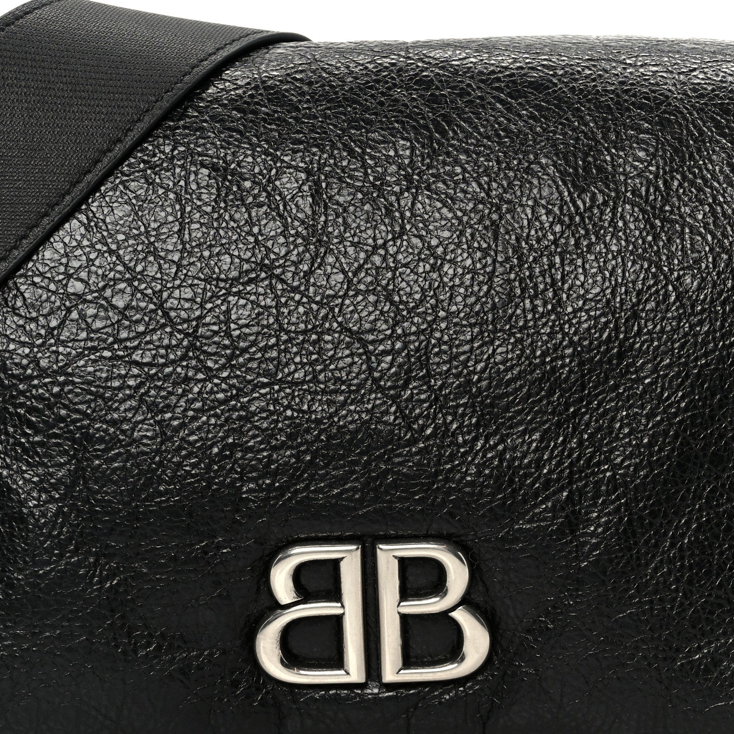 Arena Calfskin Small Monaco Flap Bag Black