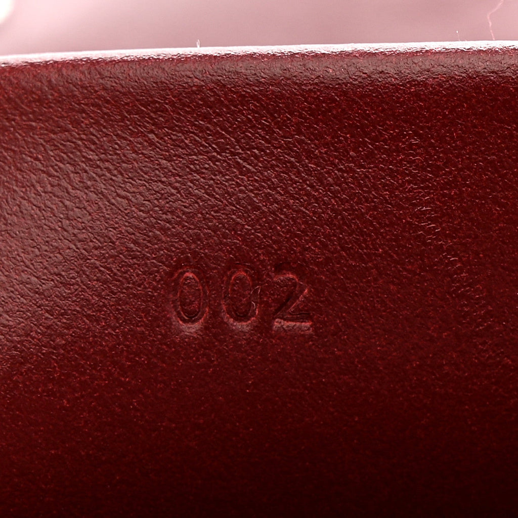 Lambskin Perforated Tiny PS1 Satchel Burgundy