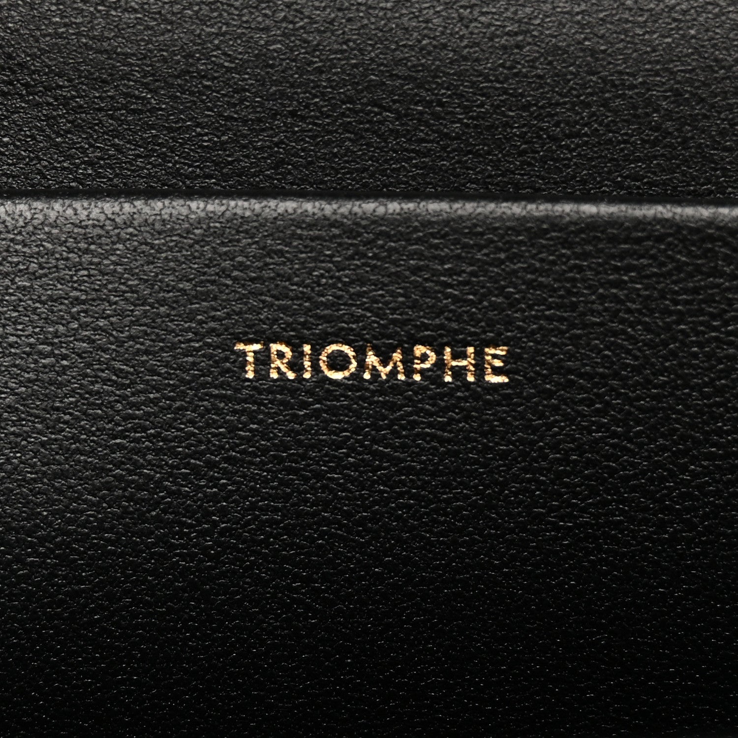 Shiny Calfskin Triomphe Chain Shoulder Bag Black