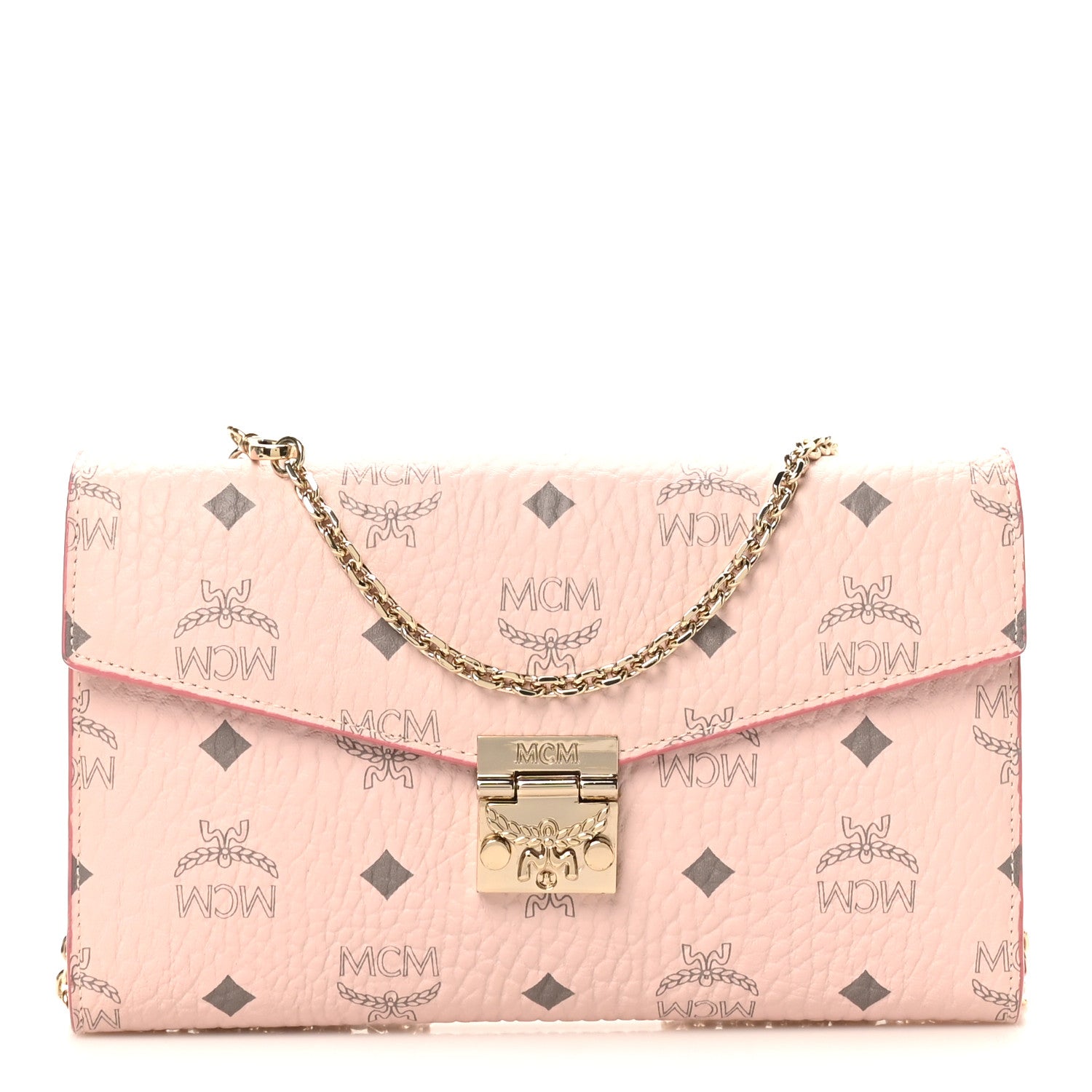 Visetos Medium Patricia Wallet On Chain Soft Pink