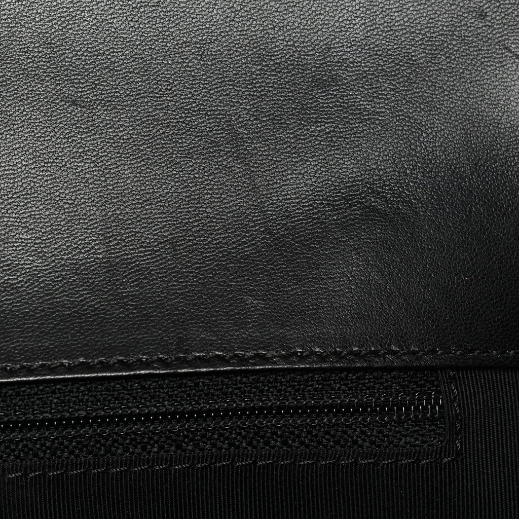 Lambskin Quilted New Medium Boy Flap Black