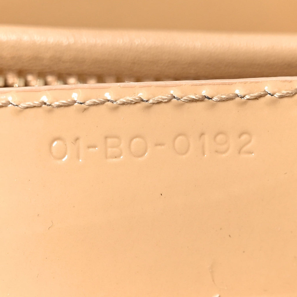 Patent Cannage Large Lady Dior Beige
