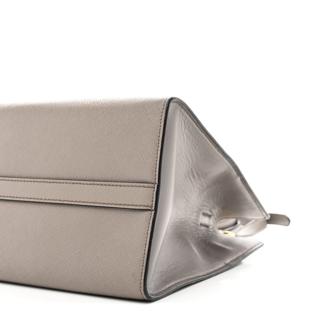 Saffiano Soft Calfskin Tote Argilla