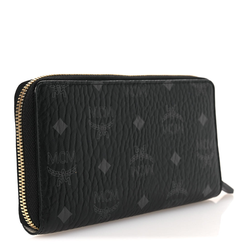 Visetos Large Zip Around Wallet Black