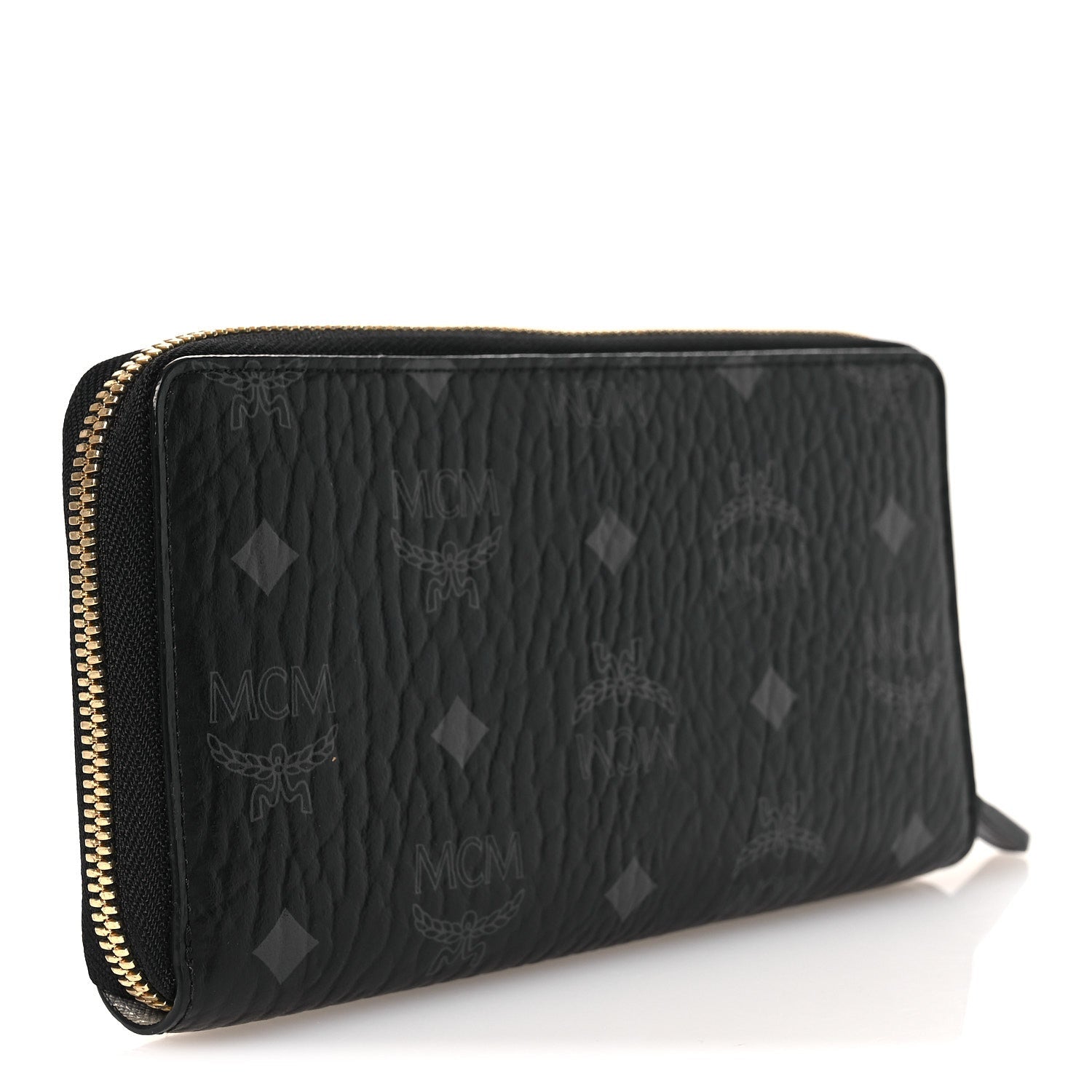 Visetos Large Zip Around Wallet Black