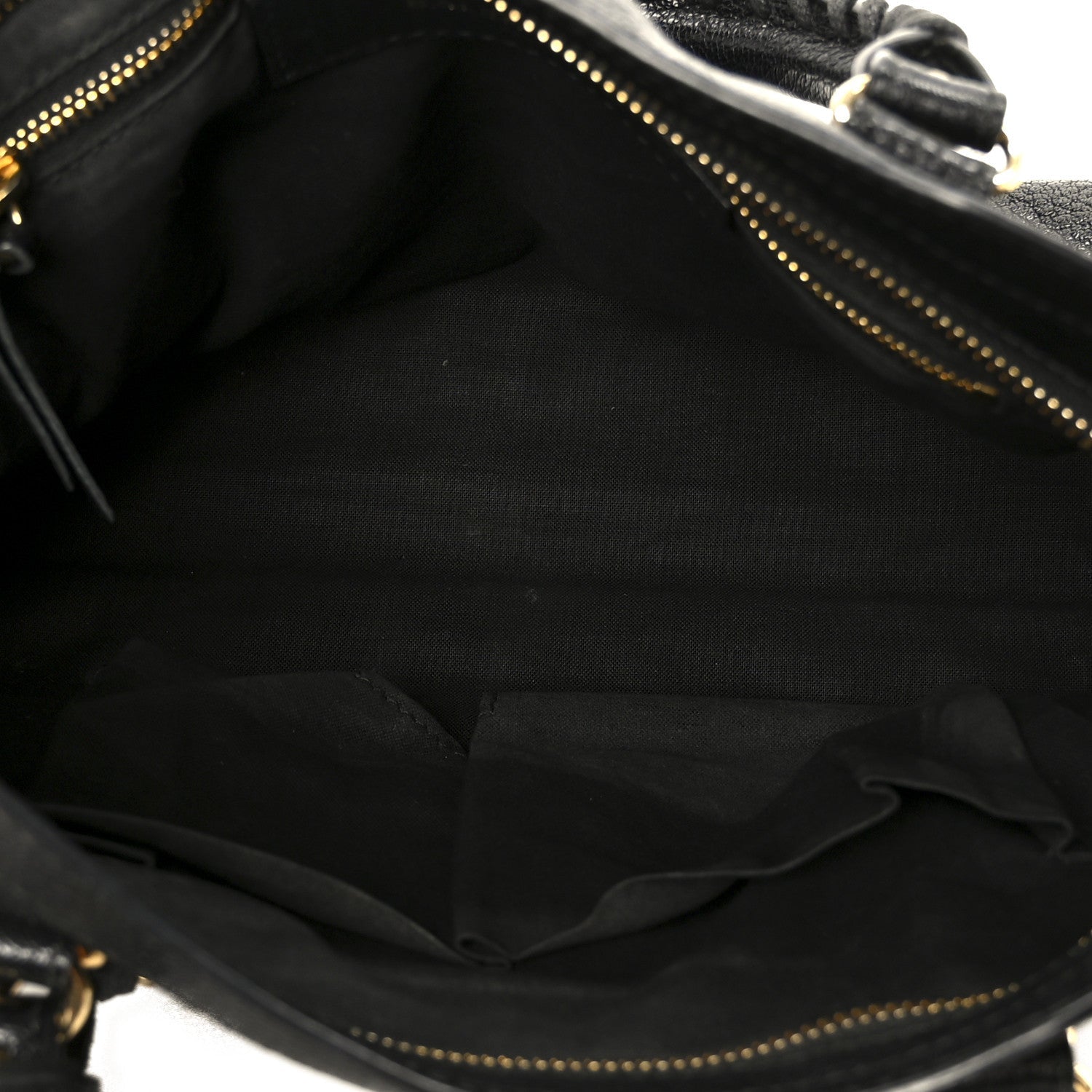 Chevre Gold Metallic Edge Hardware S City Black