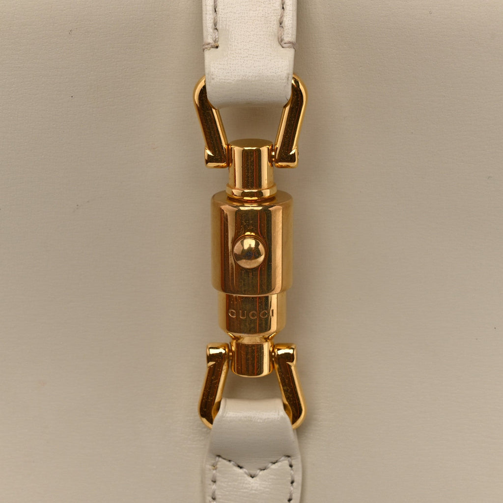 Boarded Dyana Lux Calfskin Mini Jackie 1961 Hobo Mystic White
