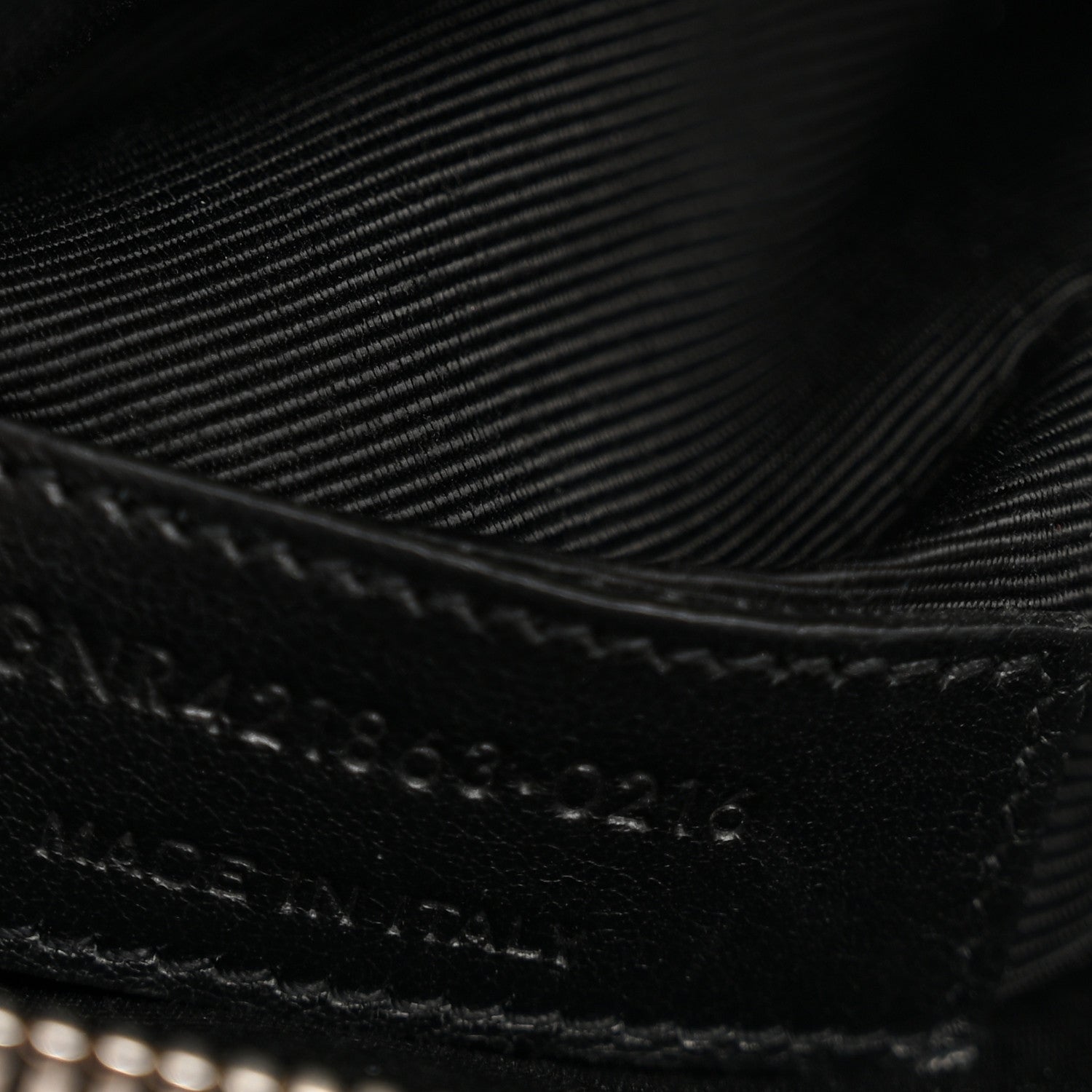 Grained Calfskin Baby Sac De Jour Black
