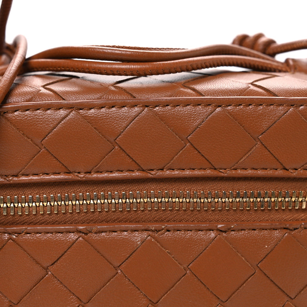 Nappa Intrecciato Small Vanity Case Wood