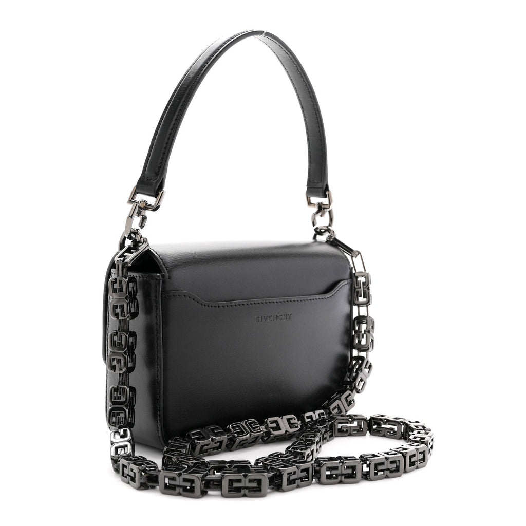 Box Calfskin Small 4G Cube Chain Shoulder Bag So Black