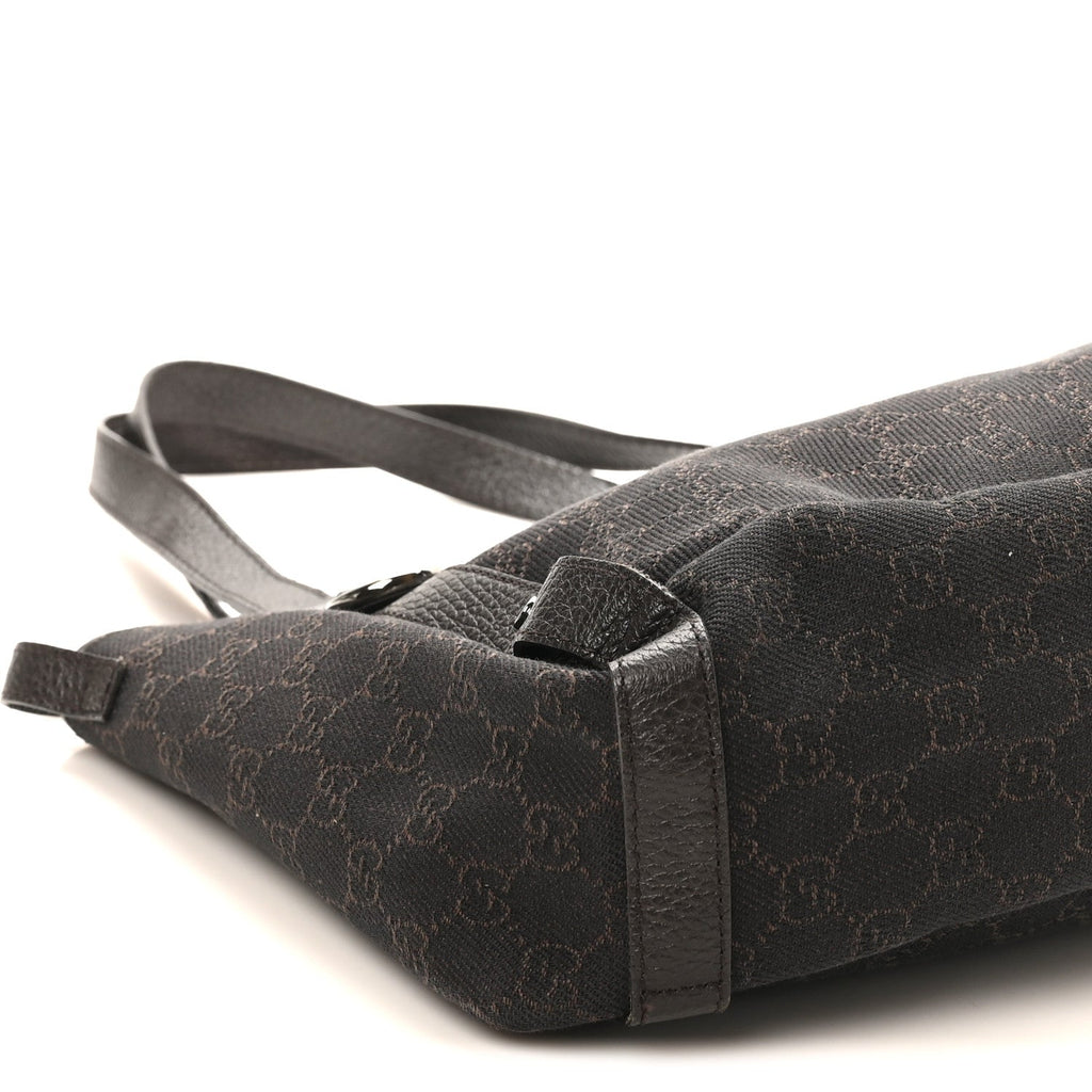 Monogram Medium Abbey Shoulder Bag Chocolate