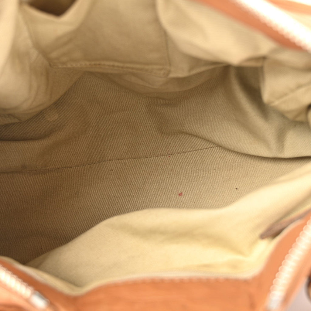 Calfskin Medium Paddington Satchel Tan