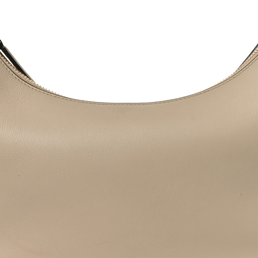 Vitello Grace Matte Small Fendigraphy Hobo Bag Nuvola