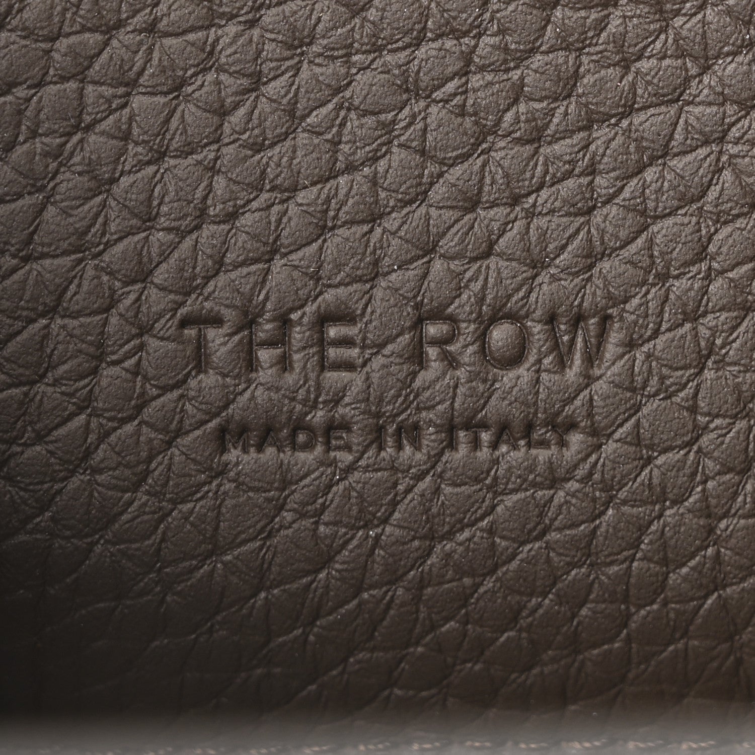 Grained Calfskin Soft Margaux 10 Bag Deep Brown